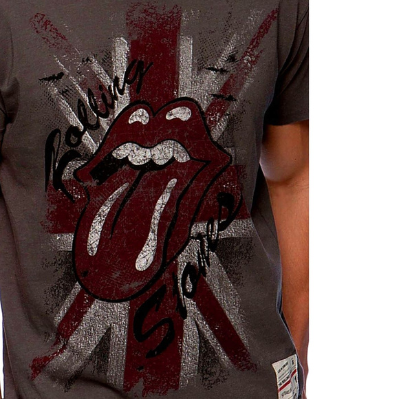 Rolling Stones UK Flag Logo 50 Years RIFF STARS rock Official T-Shirt M NWT - Picture 2 of 5